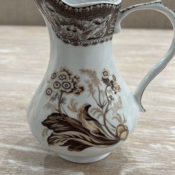 ANTIQUE REFLECTIONS by J. Godinger 7 .5" pitcher and pair of mugs - Picture 2 of 9